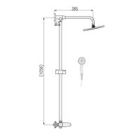 Смеситель Tigris для душа с керамическим переключателем, арт-TG182.5/4 — фото 2, Смеситель для душа
