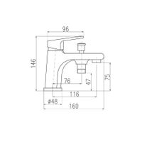 Товар: Смеситель Colorado для ванны отдельно стоящий, арт-CO248.5 - фото 2 Смеситель Colorado для ванны отдельно стоящий, арт-CO248.5 — фото 2, Смеситель для ванны