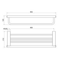 Полка для полотенец Timo Luiro 18558/17 золото матовое — фото 2, Полки для полотенец