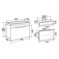 Тумба подвесная SKANDI 80 /белая/ AQUA DE MARCO 2080WCSCA/H — фото 11, Тумбы под раковину