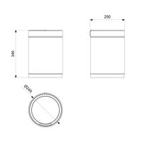 Ведро мусорное, сенсорное Timo Saona никель арт-13100/13 — фото 2, Мусорные ведра