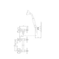 Смеситель Morava retro для душа,подвижный держатель, MK180.5/2CMATSM — фото 2, Смеситель для душа