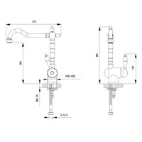 Смеситель для кухни Timo Morea 2406F chrome 2406Fchrome — фото 2, Смесители для кухни