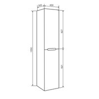 Товар: Шкаф-пенал подвесной OLIVIA 40 /правый/ AQUA DE MARCO 3040COLI/p - фото 7 Шкаф-пенал подвесной OLIVIA 40 /правый/ AQUA DE MARCO 3040COLI/p — фото 7, Шкафы для ванной