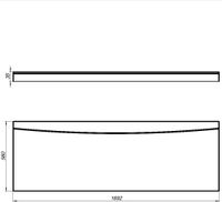 Товар: Фронтальный экран Aquanet Cariba/Grenada/Corsica 170 00243514 - фото 3 Фронтальный экран Aquanet Cariba/Grenada/Corsica 170 00243514 — фото 3, Экраны для ванн