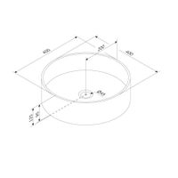 M8FWCC40400WG Func Раковина накладная, круглая, 40 см, цвет белый глянец — фото 3, Раковины накладные