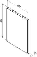 Товар: Зеркало Aquanet Nova Lite 60 дуб рошелье LED арт-00242621 - фото 6 Зеркало Aquanet Nova Lite 60 дуб рошелье LED арт-00242621 — фото 6, Зеркала в ванную комнату