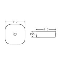 Товар: Раковина чаша D&K Venice , белый арт-DT1020616 - фото 3 Раковина чаша D&K Venice , белый арт-DT1020616 — фото 3, Раковины накладные