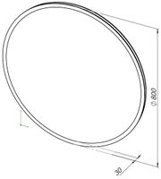 Зеркало Aquanet Optima 80 с LED подсветкой 00304264 — фото 9, Зеркала в ванную комнату
