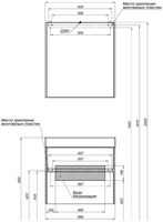 Мебель для ванной Aquanet Бруклин 70 белый арт-00207804 — фото 4, Комплекты мебели для ванной