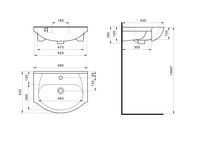 Товар: Раковина SANTEK Линда 55 мебельная белый арт-WH110156 - фото 8 Раковина SANTEK Линда 55 мебельная белый арт-WH110156 — фото 8, Раковины подвесные