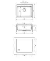 Товар: Кухонная мойка ABBER Quarz AQ2902G серый - фото 7 Кухонная мойка ABBER Quarz AQ2902G серый — фото 7, Кухонные мойки