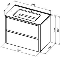 Товар: Тумба под раковину Allen Brau Gravity 80 1.370009.WM белый матовый - фото 2 Тумба под раковину Allen Brau Gravity 80 1.370009.WM белый матовый — фото 2, Тумбы под раковину