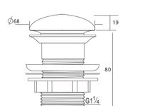 Донный клапан Aquanet белый, без перелива арт-00330950 — фото 5, Донные клапаны