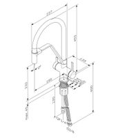 Товар: F8F07802 Func, смеситель для кухни с каналом для питьевой воды и гибким изливом, хром,черн. излив - фото 9 F8F07802 Func, смеситель для кухни с каналом для питьевой воды и гибким изливом, хром,черн. излив — фото 9, Смесители для кухни