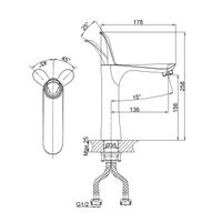 Товар: Смеситель для раковины D&K Venice , белый арт-DA1032656 - фото 2 Смеситель для раковины D&K Venice , белый арт-DA1032656 — фото 2, Смесители для раковины