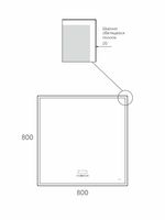 Товар: Зеркало Reflexion Ghost RF5224GH - фото 18 Зеркало Reflexion Ghost RF5224GH — фото 18, Зеркала в ванную комнату