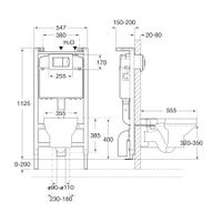 MATEO Комплект 4 в 1 (инсталляции+подв. унитаз+сиденье с механизмом Soft-Closing+смывная клавиша, арт-7893100010 — фото 8, Комплекты унитаз + инсталляция