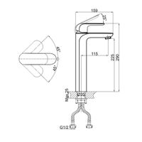 Товар: Смеситель для раковины D&K Venice , черный арт-DA1022018 - фото 2 Смеситель для раковины D&K Venice , черный арт-DA1022018 — фото 2, Смесители для раковины