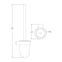 Ершик для унитаза BELZ , хром арт-B90610 — фото 2, Ершики для унитаза