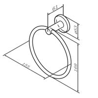 X-Joy, Кольцо для полотенец, роз. золото арт-A85A34444 — фото 7, Полотенцедержатели