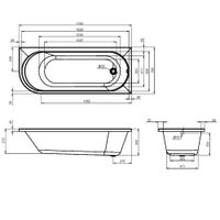 Товар: X-joy Ванна акриловая угловая правосторонняя 170x70 см арт-W94A-170R70W-A - фото 7 X-joy Ванна акриловая угловая правосторонняя 170x70 см арт-W94A-170R70W-A — фото 7, Акриловые ванны
