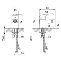 Pramen Смеситель для биде, пов.аэратор 87мм, р/ОД, хром, LM, арт-LM3308C — фото 2, Смесители для биде