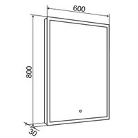 Товар: Зеркало с LED-подсветкой SIENA (60*80) /AQUA DE MARCO Sien60/80 - фото 10 Зеркало с LED-подсветкой SIENA (60*80) /AQUA DE MARCO Sien60/80 — фото 10, Зеркала в ванную комнату