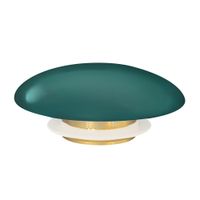 Накладка на слив для раковины ABBER AC0014MBG темно зеленая, керамика — фото 3, Комплектующие для душевого оборудования