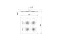 Товар: Квадратный верхний душ 300*300*7 мм AQUATEK, матовый черный AQ2078MB - фото 3 Квадратный верхний душ 300*300*7 мм AQUATEK, матовый черный AQ2078MB — фото 3, Верхние души