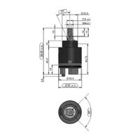 Картридж SEDAL с керамическими пластинами 35 мм, удлиненный, блистер. LEMARK арт-LM8504P-BL — фото 3, Комплектующие для смесителей