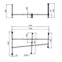 W80A-170U110W-R Like, каркас 170х110 см, универсальный, шт — фото 1, Ванны и комплектующие