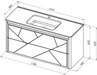 Тумба под раковину Allen Brau Paris 120 белый матовый арт-1.360003.WM — фото 4, Тумбы под раковину