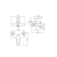 Товар: Смеситель Amur для ванной, арт-AM754.5 - фото 3 Смеситель Amur для ванной, арт-AM754.5 — фото 3, Смеситель для ванны