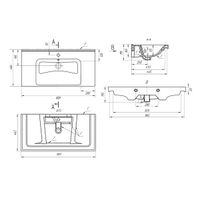 Раковина керамическая "Гармония-100" арт-641259 — фото 6, Раковины встраиваемые сверху