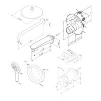 FT85A3RH10 X-Joy, набор: встроеный см-ль д/в/душа с ТМС, верхний душ 220 мм, излив, ручн.душ, хром — фото 2, Встраиваемые душевые комплекты