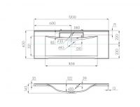 Раковина ПРЕМЬЕР М 120, белая арт-1A70483KPR010 — фото 3, Раковины встраиваемые сверху