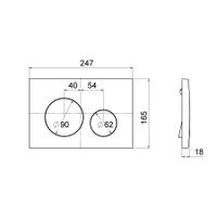 Кнопка BERGES для инсталляции ATOM Ring черная SoftTouch арт-049240 — фото 3, Инсталляции для унитазов