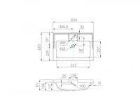 Раковина ФАБИА 65, белая арт-1A708731FB010 — фото 4, Раковины встраиваемые сверху
