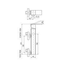 ROYAL - смеситель для душа с душевой лейкой арт-ROYAL1080.5/1 — фото 2, Смеситель для душа