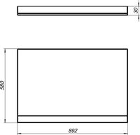 Товар: Боковой экран Aquanet Palma 90 L 00177495 - фото 3 Боковой экран Aquanet Palma 90 L 00177495 — фото 3, Экраны для ванн