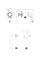 Товар: SALENTO Смеситель классический монокомандный для биде c гигиеническим набором, бронза 30643 - фото 2 SALENTO Смеситель классический монокомандный для биде c гигиеническим набором, бронза 30643 — фото 2, Смесители для биде