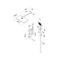 Товар: Встраиваемая система с тропическим и ручным душем IDDIS Parker матовый графит (PARGM02i67) - фото 3 Встраиваемая система с тропическим и ручным душем IDDIS Parker матовый графит (PARGM02i67) — фото 3, Встраиваемые душевые комплекты