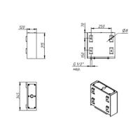Бачок сливной для чаши ГЕНУЯ арт-БСДЧГ — фото 2, Смывные бачки скрытого монтажа