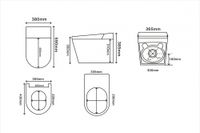 Комплект ABBER подвесной электронный унитаз-биде Bequem AC1123SR с инсталляцией AC0101P2 AC1123SR-AC0101P2 — фото 16, Комплекты унитаз + инсталляция