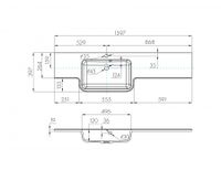 Раковина HOTEL B 140, левая, белая арт-1A709631PI01L — фото 2, Раковины подвесные