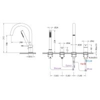 Товар: Смеситель для ванны с душем, врезной Timo Saona 2320/20Y золото шлифованное - фото 2 Смеситель для ванны с душем, врезной Timo Saona 2320/20Y золото шлифованное — фото 2, Смеситель для ванны