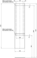 Товар: Шкаф-пенал Aquanet Алвита 35 L белый 00255868 - фото 6 Шкаф-пенал Aquanet Алвита 35 L белый 00255868 — фото 6, Пеналы для ванной комнаты