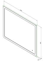 Зеркало Aquanet Ирис 100 с подсветкой LED арт-00326448 — фото 6, Зеркала в ванную комнату