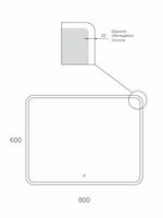 Зеркало Reflexion Blink RF6042BK — фото 10, Зеркала в ванную комнату